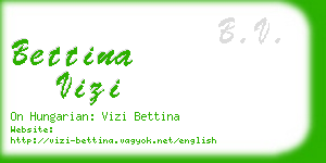 bettina vizi business card